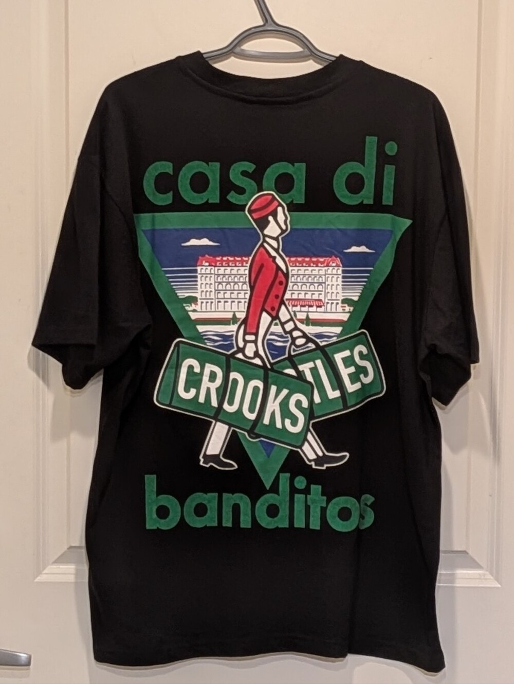 NWT Crooks & Castles L Johnny Walker Casa Di Banditos Astroturf Fuzzy Tee